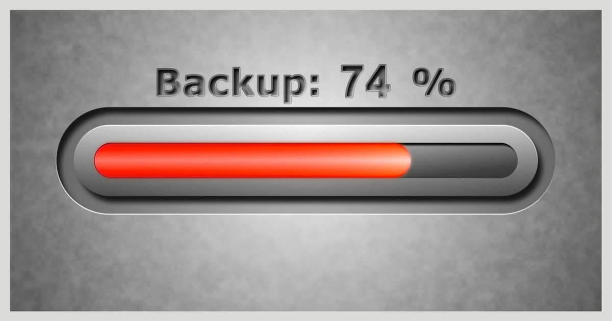 Backup 74% Complete