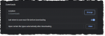 Downloads settings in Google Chrome