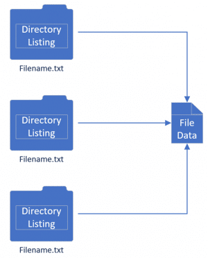 Multiple Directory Listings Pointing to the Same File