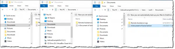 A Single File Appearing in Three Places