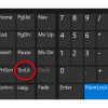 pictire of scroll lock on onscreen keyboard