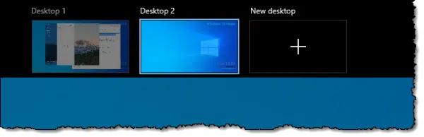 Two desktops