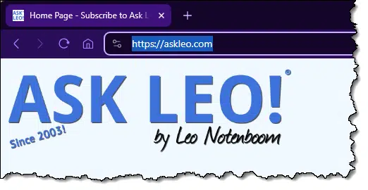 A URL in an address bar.
