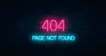 An example of a 404 page not found error