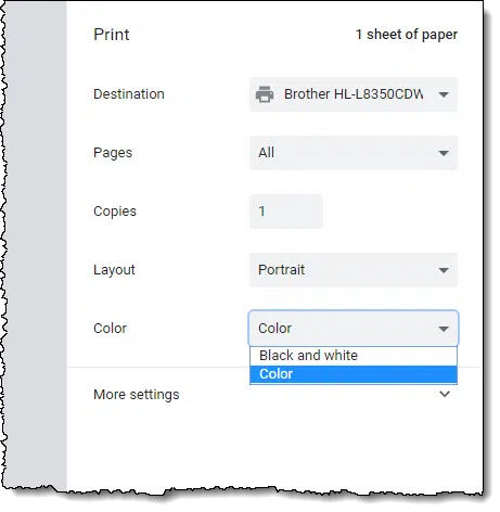 Print in color or black-and-white.
