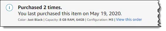 I've purchased it twice (so far).