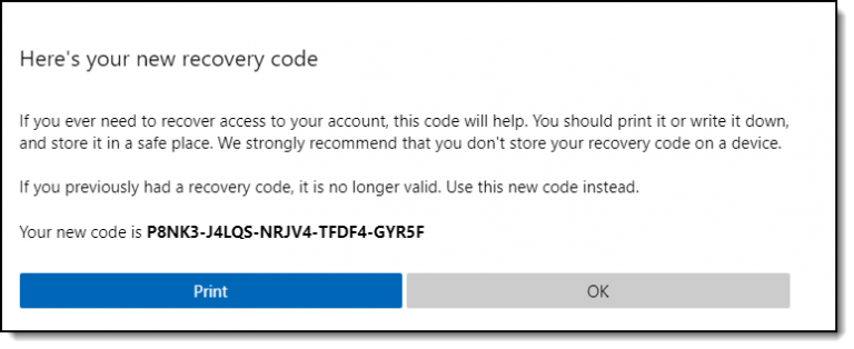 Microsoft Account Recovery Code - Ask Leo!