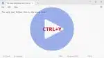 CTRL+Y