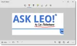 A Snip & Sketch of the Ask Leo! webpage