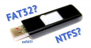 FAT32 or NTFS for that thumbdrive?