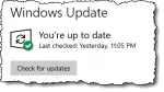 Windows Update - You're up to date!