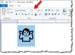 Large Emoji in WordPad