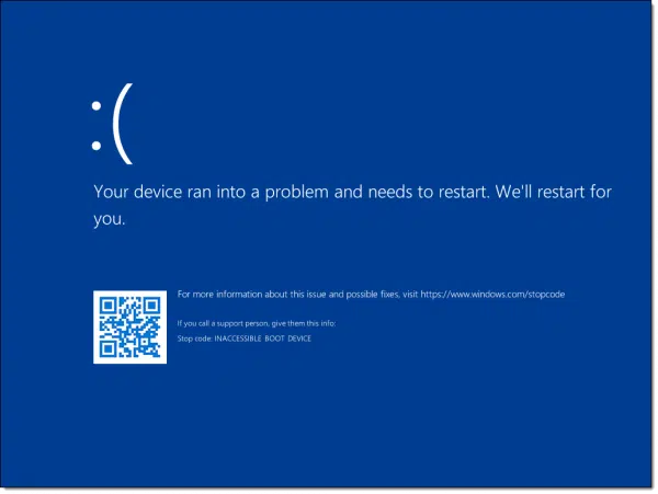 Blue Screen after deleting system32