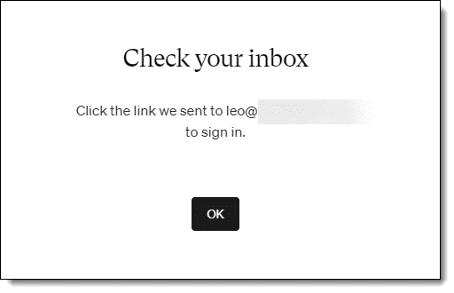 Medium.com - check your inbox for that magic link