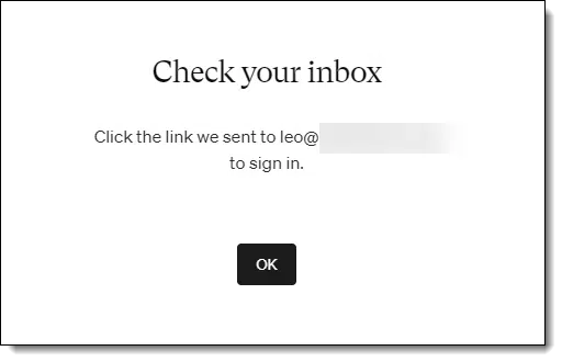 Medium.com - check your inbox for that magic link