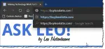 A URL pasted into the address bar.