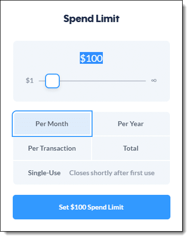 Privacy.com Spending Limit Control