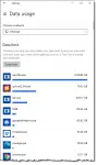 Data Usage in Settings