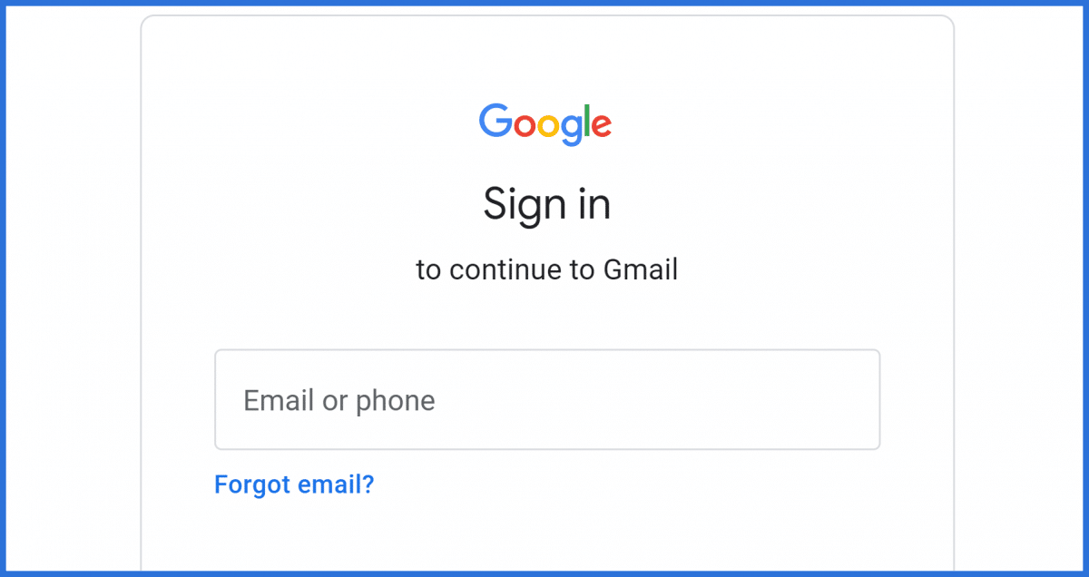 Sign in to Gmail