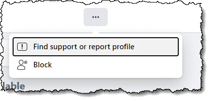 Report profile option