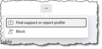 Report profile option