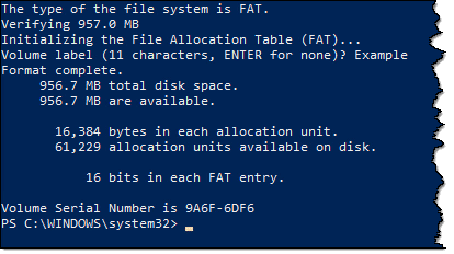 Command Line format results.