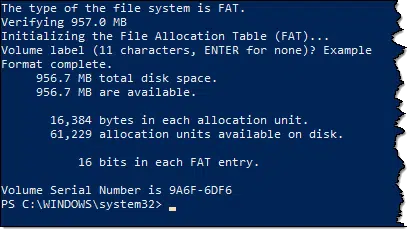 Command Line format results.