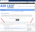 Inspect pane open on askleo.com