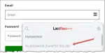 Lastpass Indicating No Entry for this site.