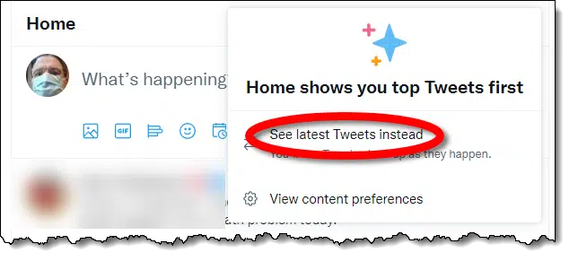 Top Tweets versus Latest