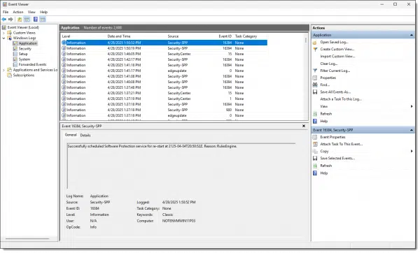 Windows 11 Event Viewer