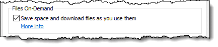 Files On-Demand feature