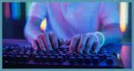 A hacker typing?