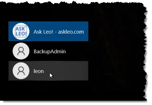 Sign-in Account List