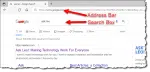 Address Bar & Search Box