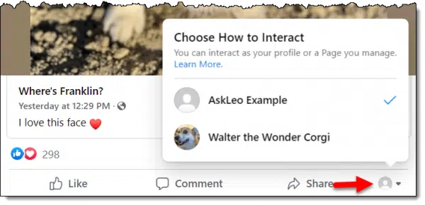 Choose how to interact.