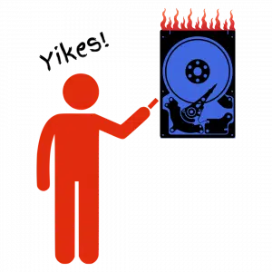 Disk on fire!