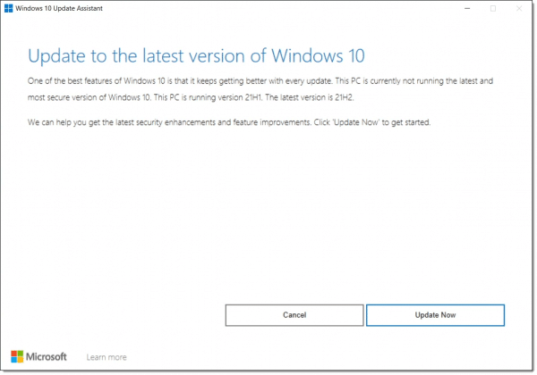 Windows 10 Update Assistant