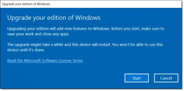 About to upgrade.