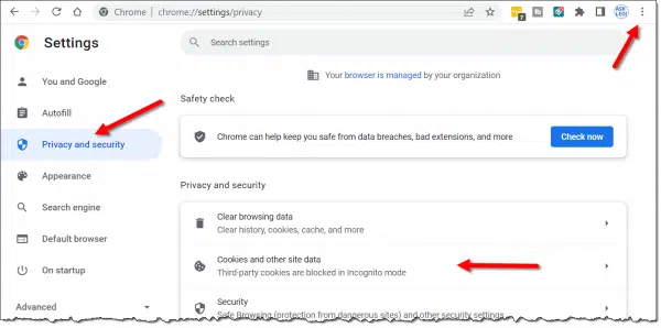 Google Chrome Settings