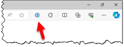 1Password Toolbar Icon