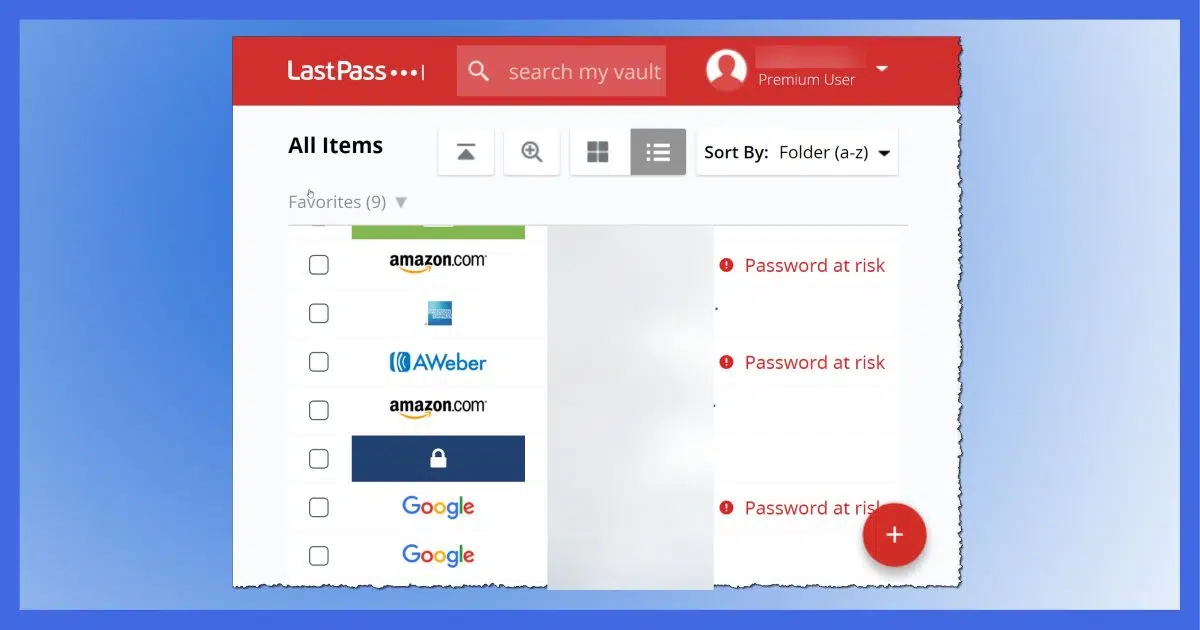 Passwords at Risk in Lastpass