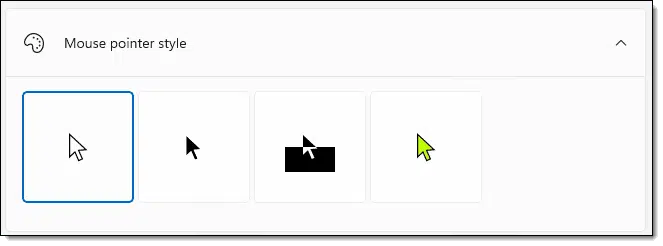 Mouse Pointer Style