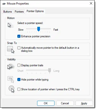 Pointer Options