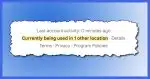 Gmail: Used in other location.