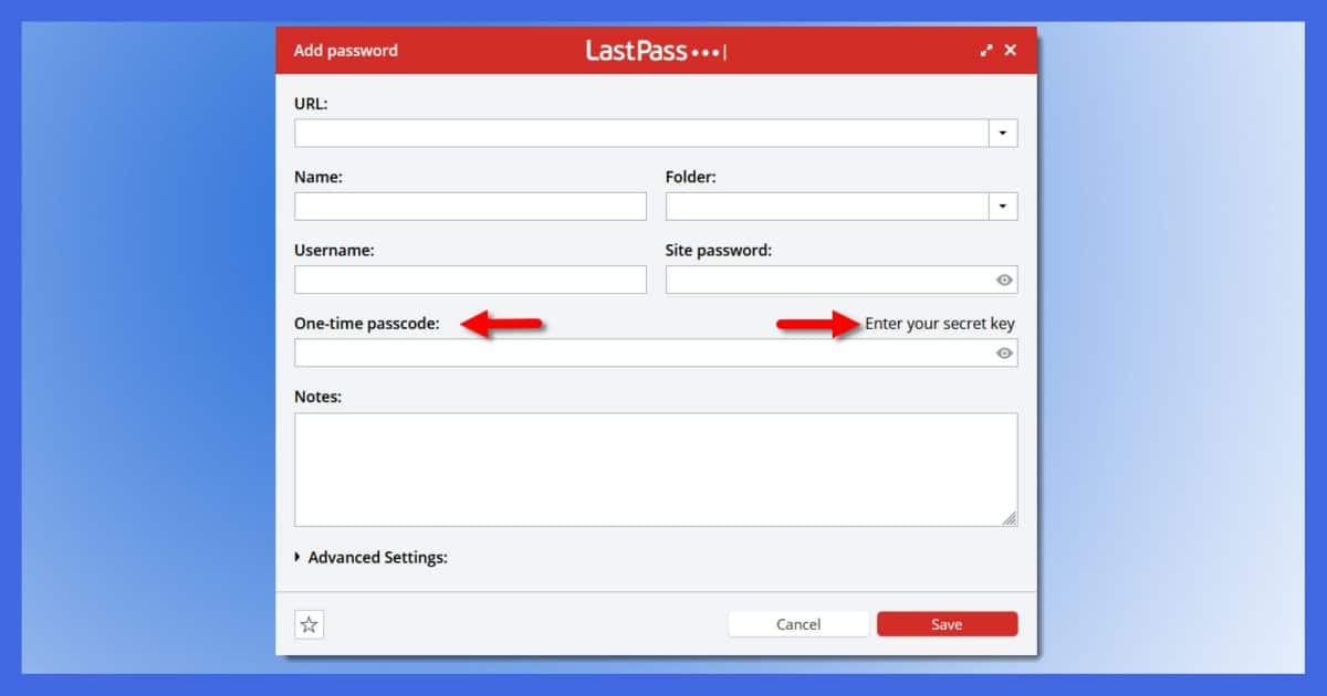 LastPass 2FA Feature. (Screenshot: askleo.com)