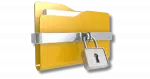 A padlocked folder.