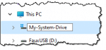 Renaming a Drive in Windows.