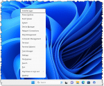 Power users menu in Windows 11.