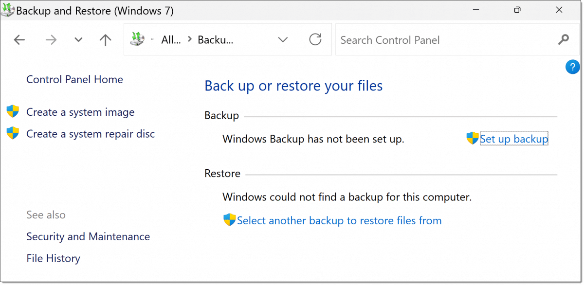 Don&rsquo;t Use Windows Built-in Image Backup - Ask Leo!